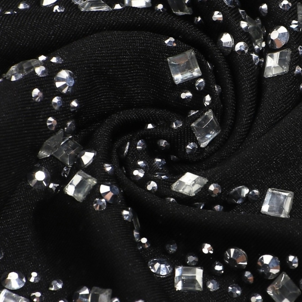 Mesh Rhinestones Romper - Picture 3 of 5